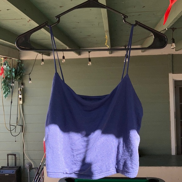 PacSun Tops - PACSUN navy crop tank